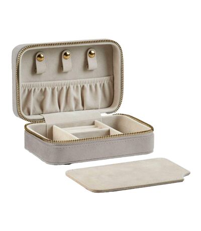 Velvet Travel Jewellery Box One Size Moonstone Bagbase