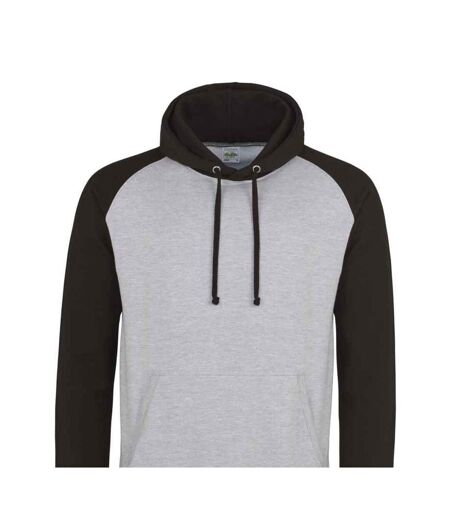 Sweat À Capuche Baseball Adulte Gris Chiné Awdis