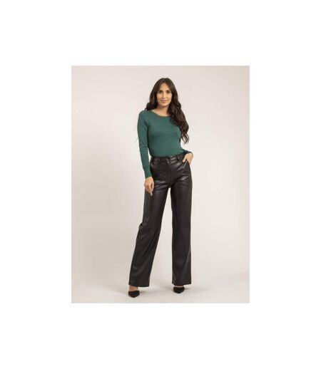 Pantalon droit simili cuir EVANIA - Dona X Lisa