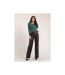 Pantalon droit simili cuir EVANIA - Dona X Lisa-4