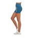 Womens/ladies essentials sports shorts teal SikSilk-3