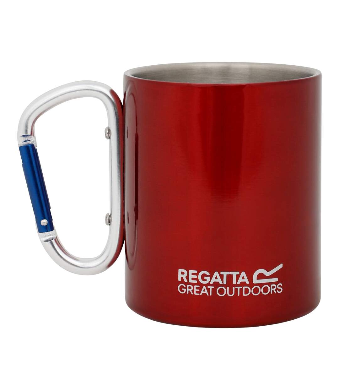 Mug En Acier Avec Poignée Mousqueton Taille Unique Rouge Regatta-1