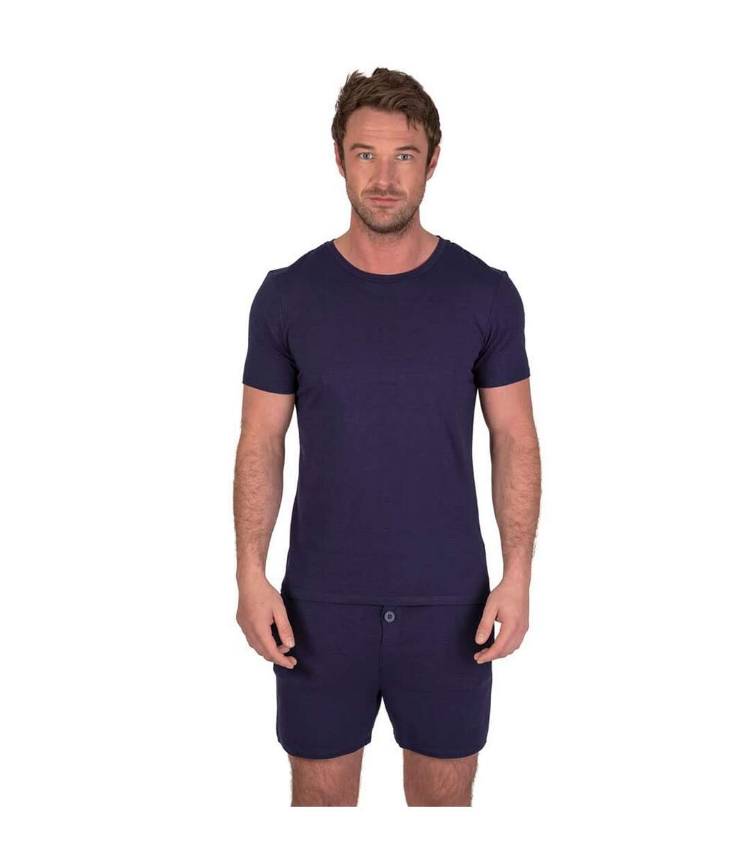 Ensemble de pyjama court classic homme bleu marine Light And Shade