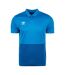 Umbro Mens Polyester Polo Shirt (Royal Blue/French Blue)