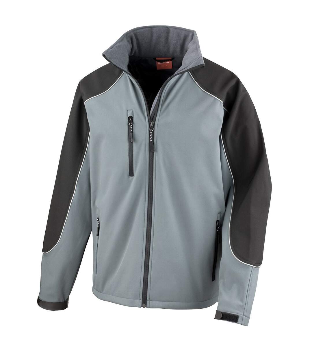 Veste softshell ice fell adulte gris / noir WORK-GUARD by Result