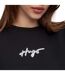 Womens/ladies Easy Crew Neck Sweatshirt Black Hugo-4