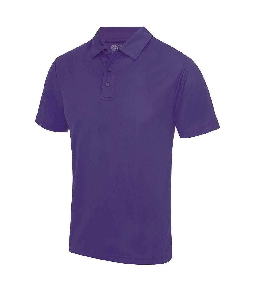 Mens moisture wicking polo shirt purple AWDis Cool