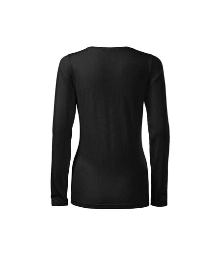 T-shirt Manches Longues Femme Noir Malfini