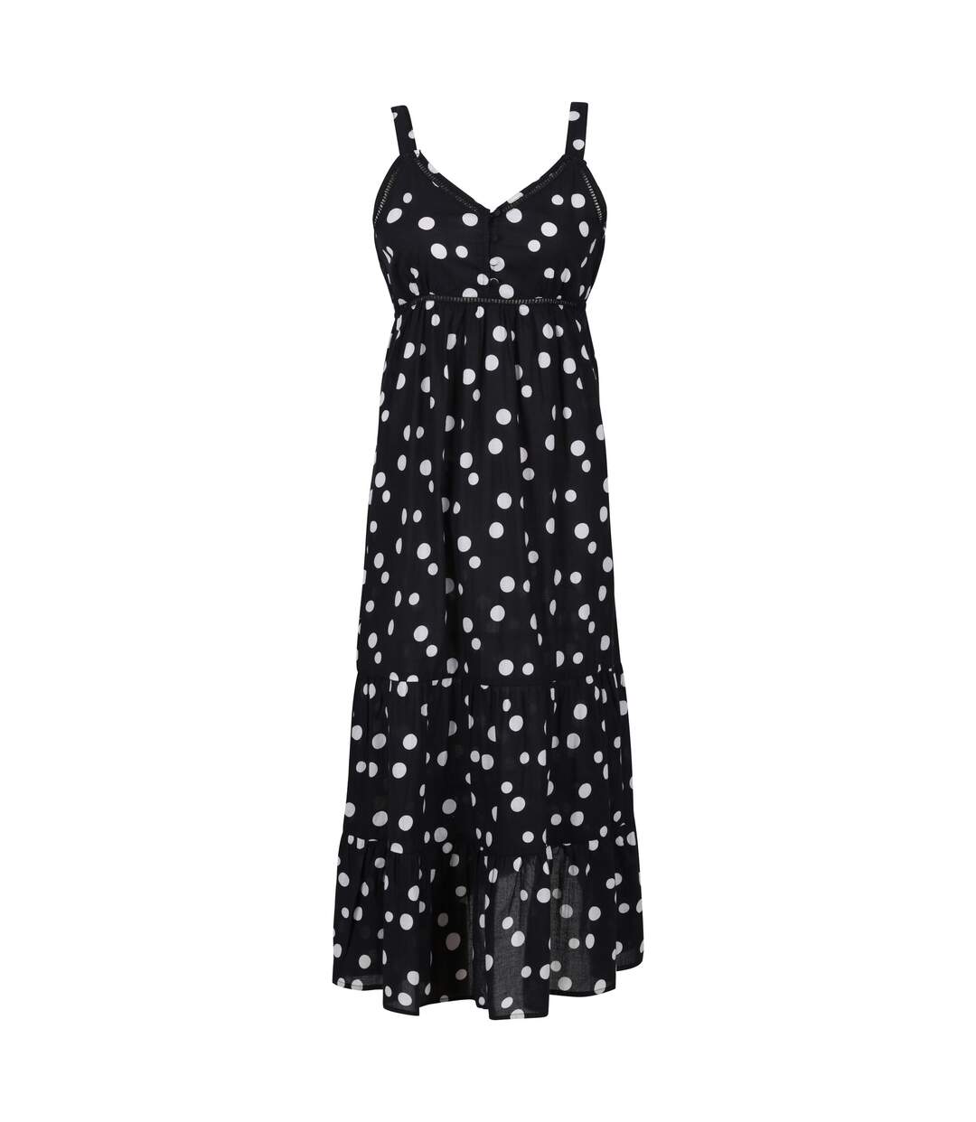 Womens/ladies gazania polka dot lightweight casual dress black/white Regatta-1