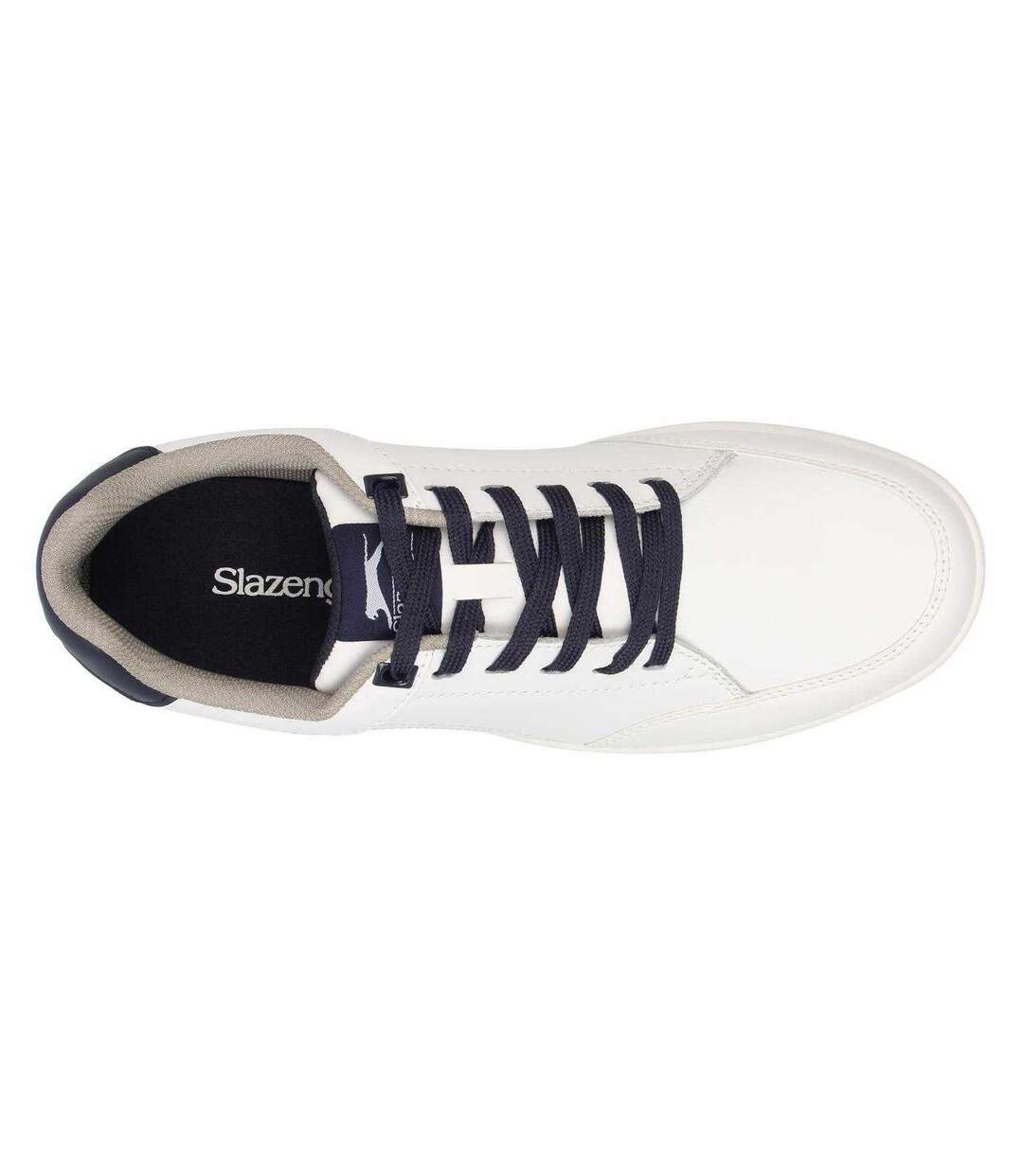 Mens Leather Casual Golf Shoes White Slazenger-3