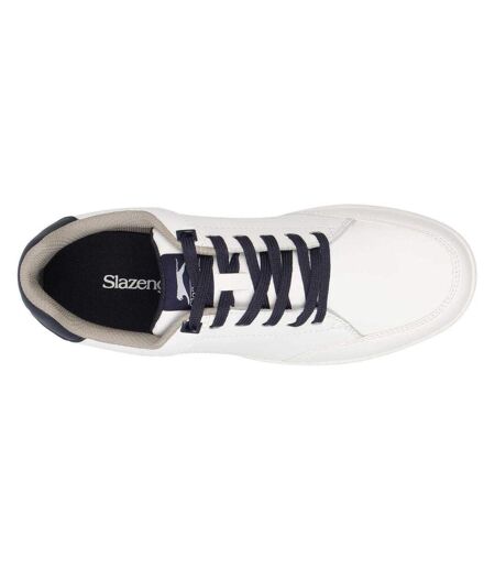 Mens Leather Casual Golf Shoes White Slazenger