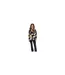 Blouse Motif/style Géométrique Femme Noir Blanc Marron AX Paris-1