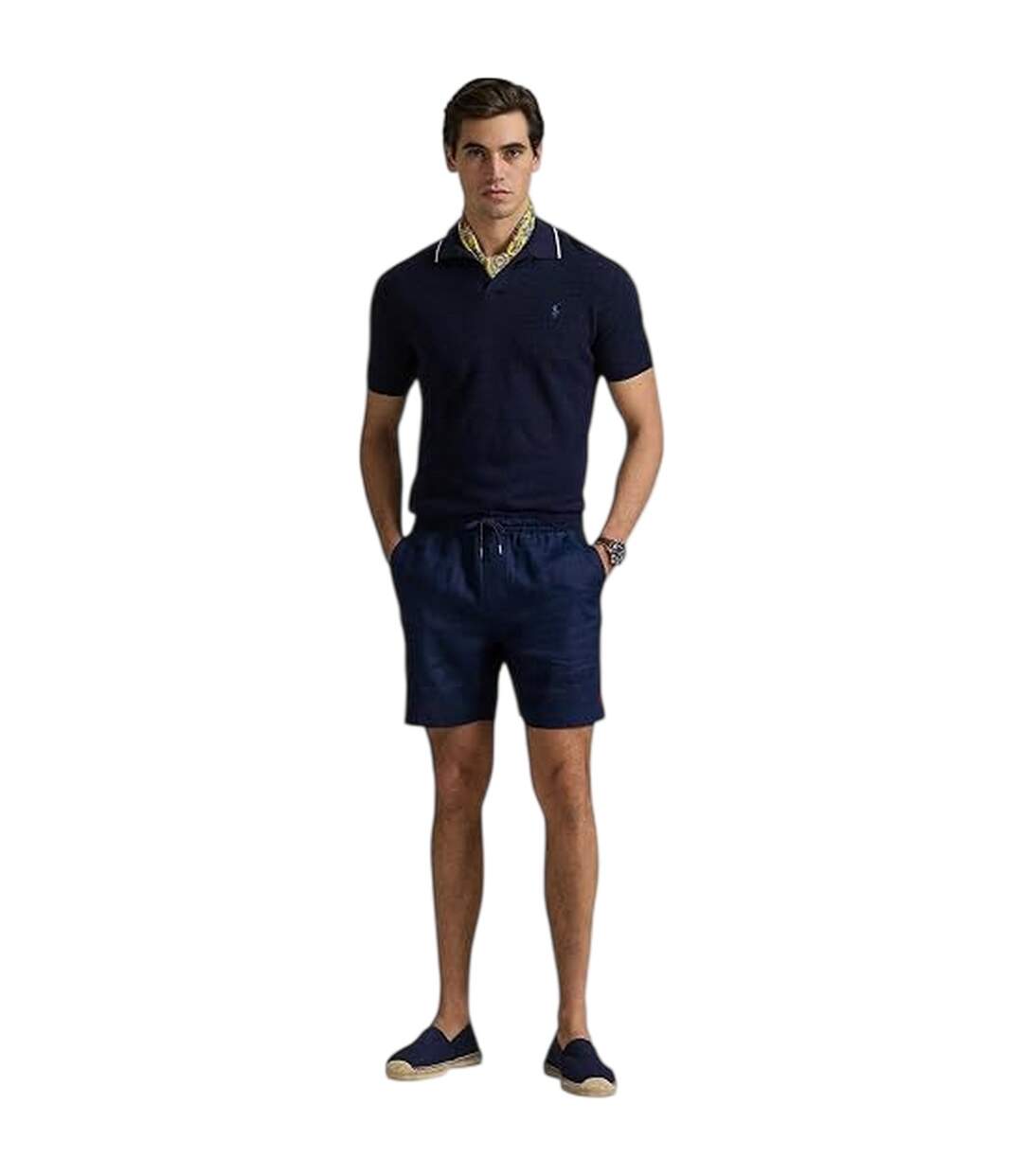 Short Prepster Homme Bleu Marine Ralph Lauren-4