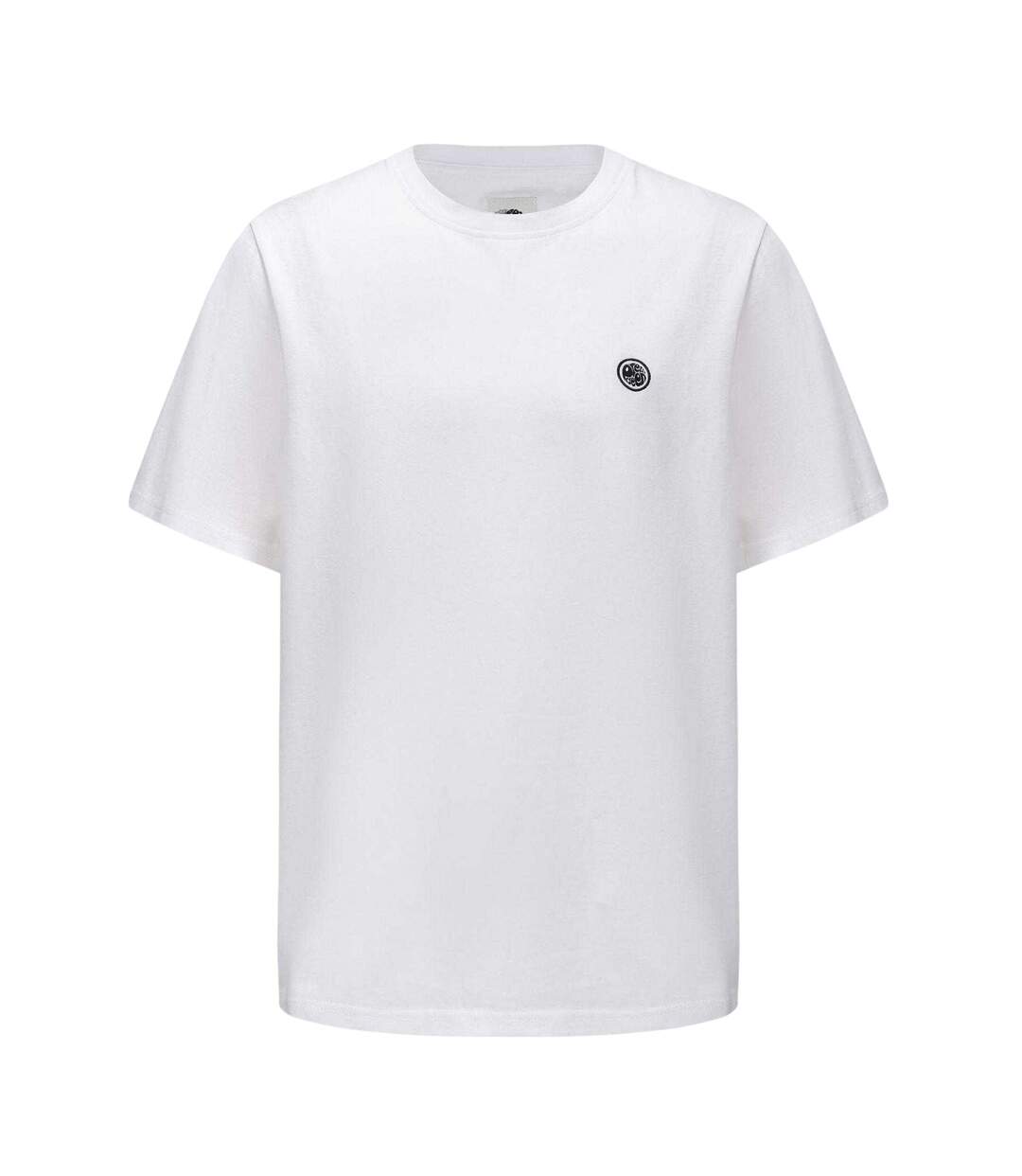 Mens Small Logo Cotton T-shirt White Pretty Green-1