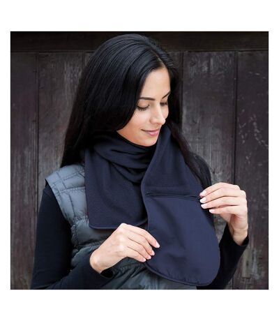 Result Active Anti-Pilling Fleece Winter Scarf With Zip Pocket (Navy) (One Size) - UTRW3207