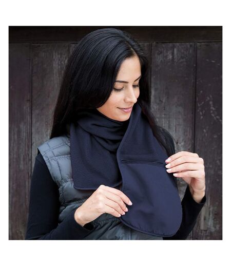Result Active Anti-Pilling Fleece Winter Scarf With Zip Pocket (Navy) (One Size)