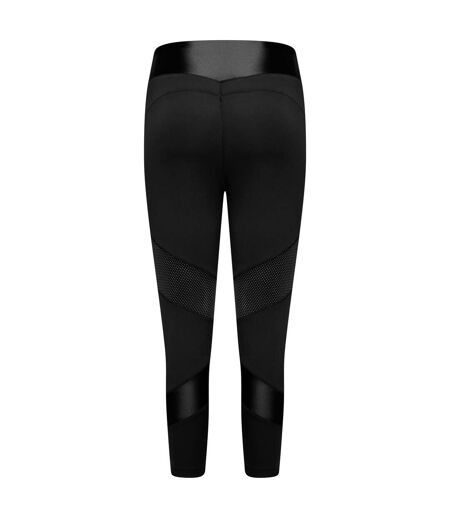 Womens/ladies born to shine recycled lightweight 3/4 leggings black Dare 2B