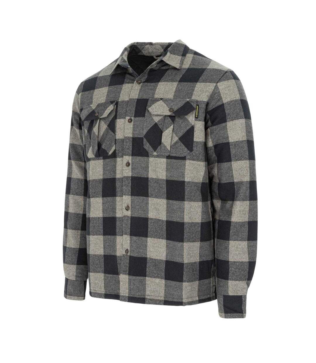 Chemise Motif/style À Carreaux Lumber Homme Gris Noir Dunlop-3