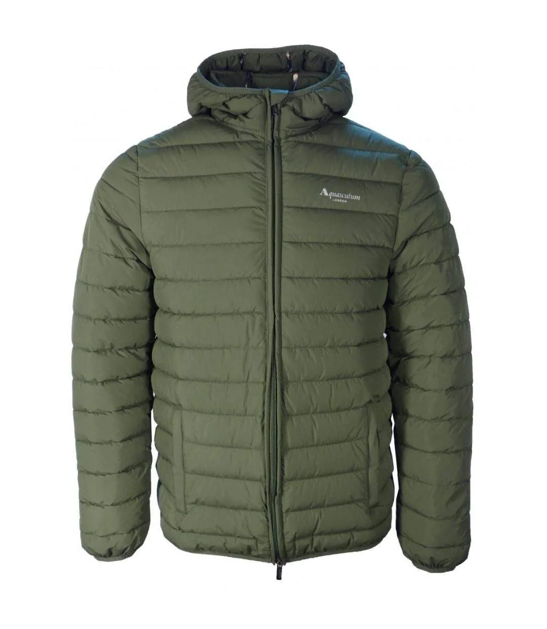 Mens Active Hooded Jacket Green Aquascutum-1