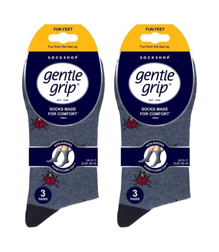 6 paires de chaussettes fantaisie à motifs en coton riche pour hommes