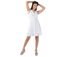 Robe courte tendance MAURINE blanche doublée Coton Du Monde-1