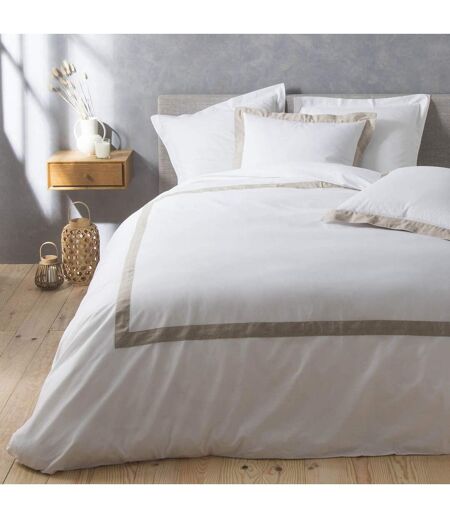 Parure de Lit 3 Pièces Lauraline 240x220cm Blanc