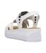 Sandales Style Rayures Contrastées Femme Blanc Rieker-2