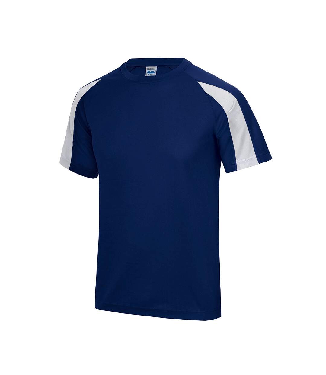 T-shirt homme bleu roi / blanc AWDis Cool-3