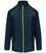 Veste Softshell DayToDay bi-matière - Unisexe - WK6147 - bleu marine et jaune