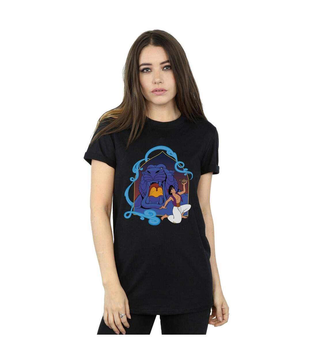 Disney - T-shirt ALADDIN CAVE OF WONDERS - Femme (Noir) - UTBI17178-2