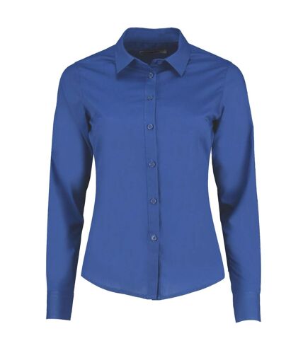 Kustom Kit Womens/Ladies Poplin Tailored Long-Sleeved Shirt (Royal Blue) - UTBC5337
