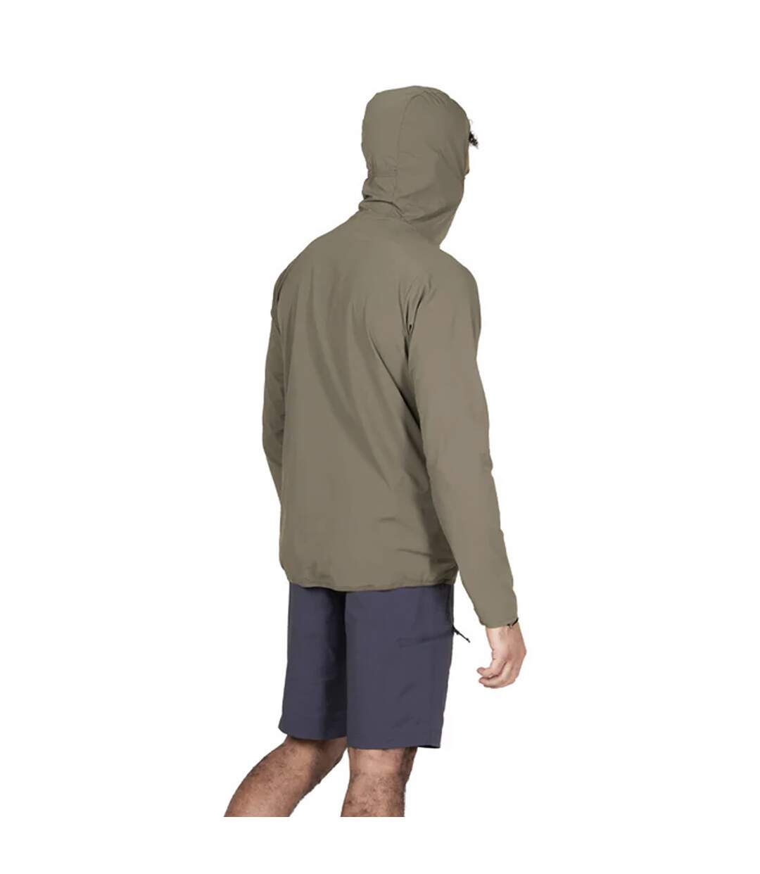 Mens Lightweight Softshell Hiking Hoodie Jacket with Water Repellent Finish-5