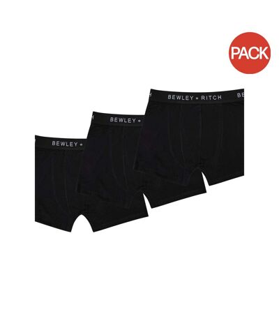 Pack of 3  Mens andross boxer shorts  black Bewley & Ritch