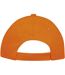 SOLS Unisex Sunny 5 Panel Baseball Cap (Orange)