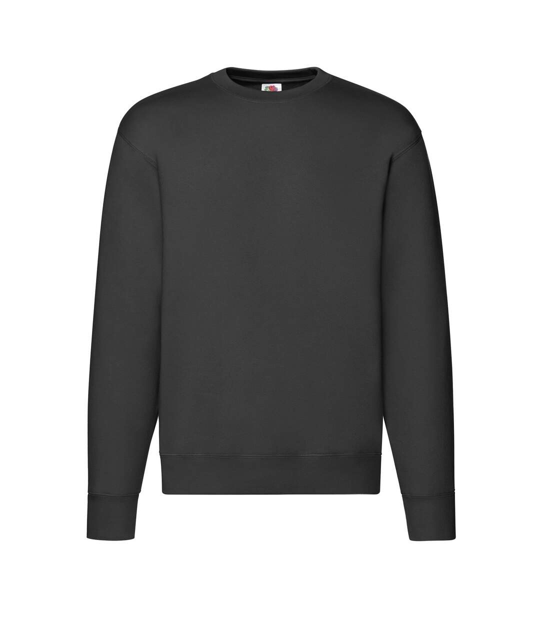 Mens Premium Set-in Sweatshirt Black Fruit Of The Loom-1