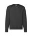 Mens Premium Set-in Sweatshirt Black Fruit Of The Loom-1