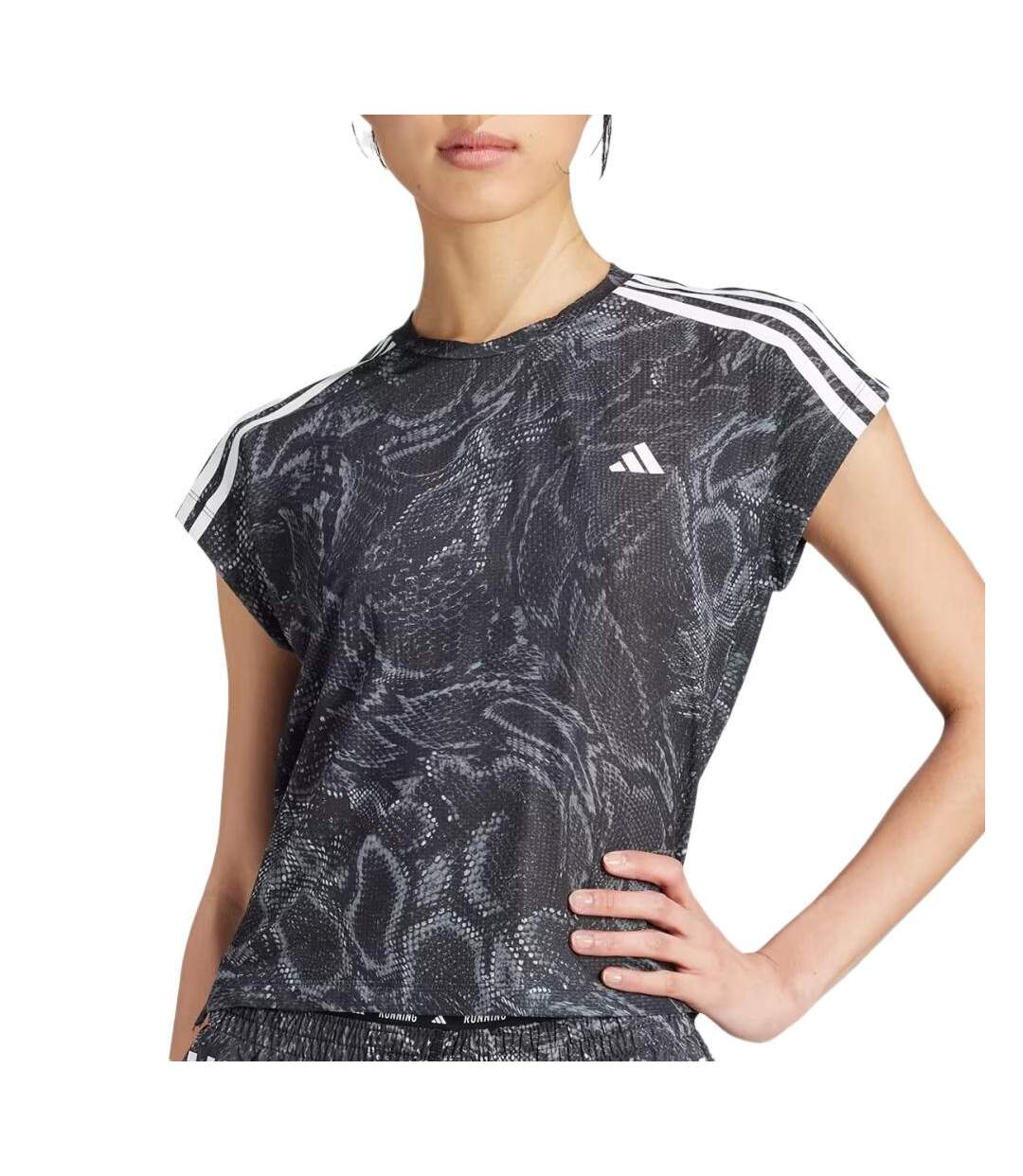 T-Shirt noir femme adidas otr-1