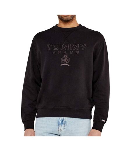 Sweat noir homme tommy hilfiger varsity dm0dm20827 - l