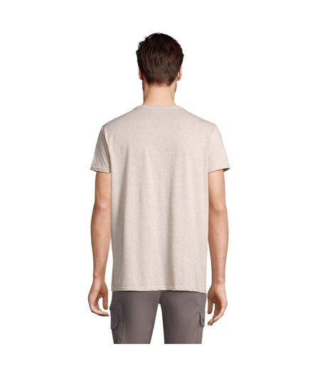 T-shirt Crusader Homme Beige Chiné SOLS