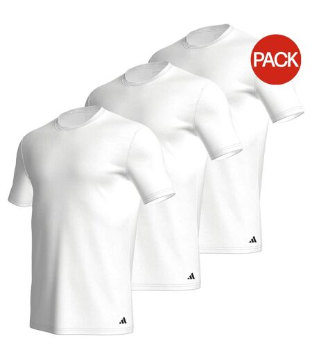 Lot De 3  T-shirts Homme Blanc Adidas