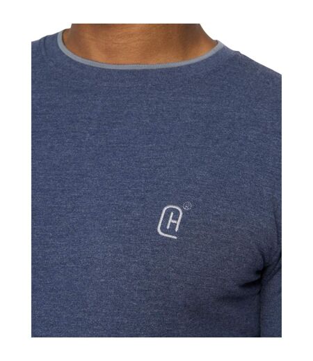 Mens Einstip T-shirt Navy Marl Crosshatch