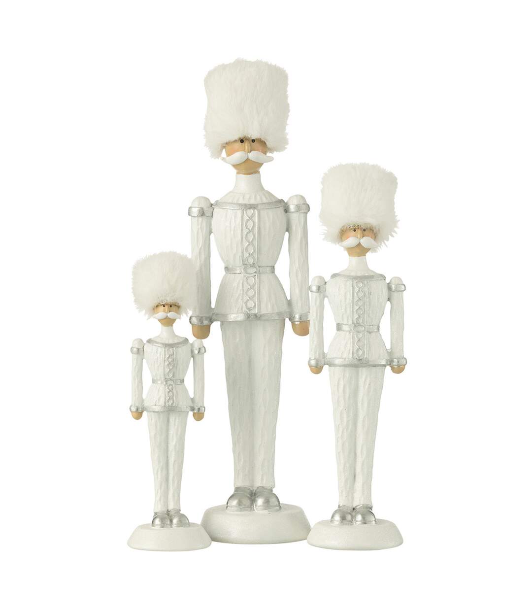 Casse-Noisette à Paillettes Chapeau 32cm Blanc-2