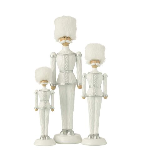 Casse-Noisette à Paillettes Chapeau 32cm Blanc