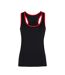 Débardeur de fitness femmes noir/rouge Tri Dri