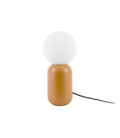 Lampe à poser design boule Gala - H. 32 cm - Jaune ocre