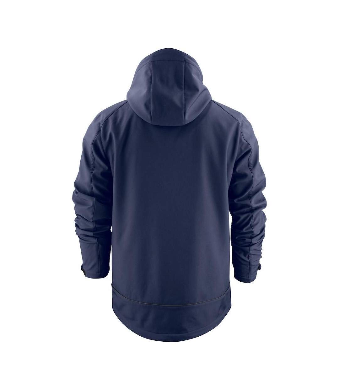 Mens Karting Soft Shell Jacket Navy Printer-2