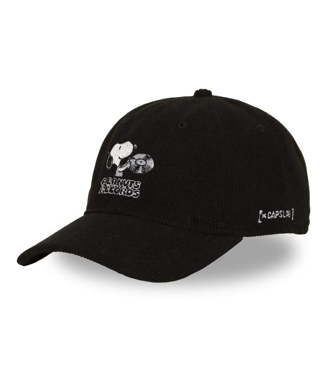Casquette Dad cap velours avec broderie Peanuts Records Capslab-1