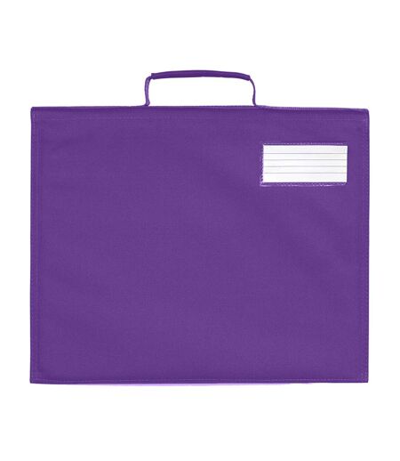 Quadra Classic Book Bag - 5 Liters (Pack of 2) (Purple) (One Size) - UTBC4336