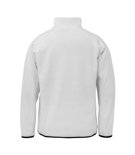 Mens polarthermic fleece jacket white Result Genuine Recycled