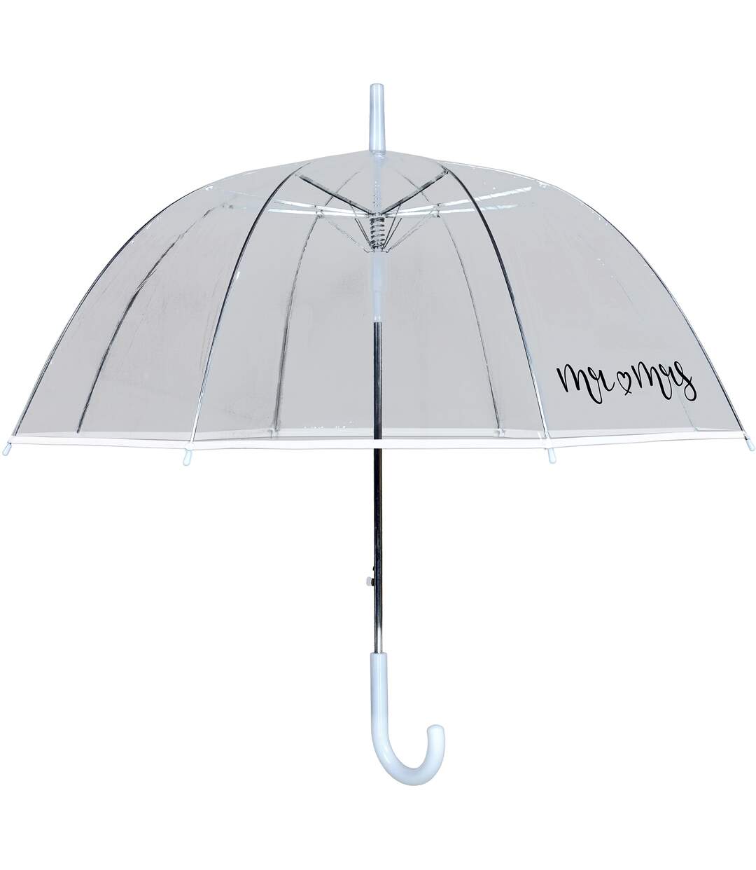 Parapluie en dôme taille unique transparent / blanc X-brella-1